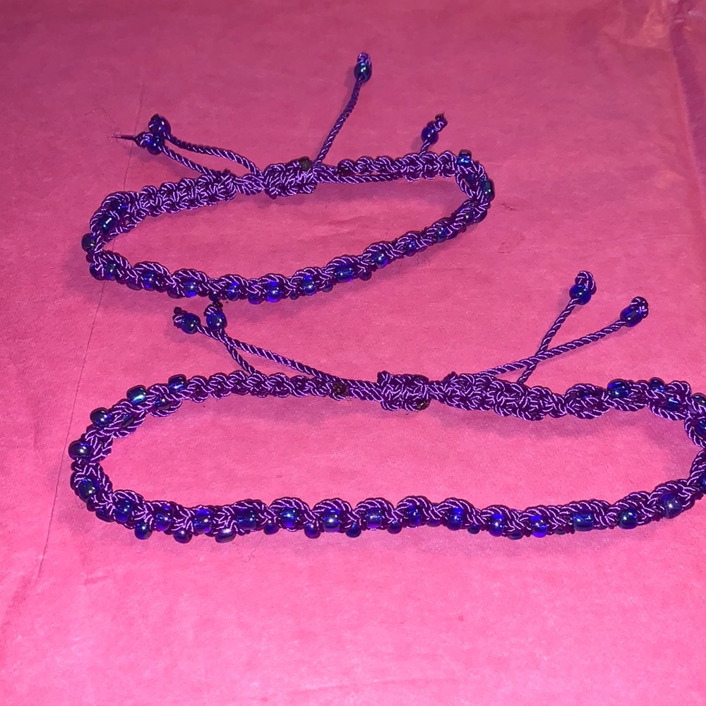 Beaded bracelet & anklet